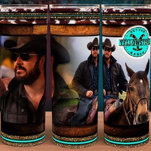 Yellowstone Rip Riding a Horse Cup Mug Tumbler 20oz